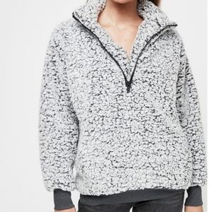 NWT Express Sherpa Quarter Zip Sweatshirt